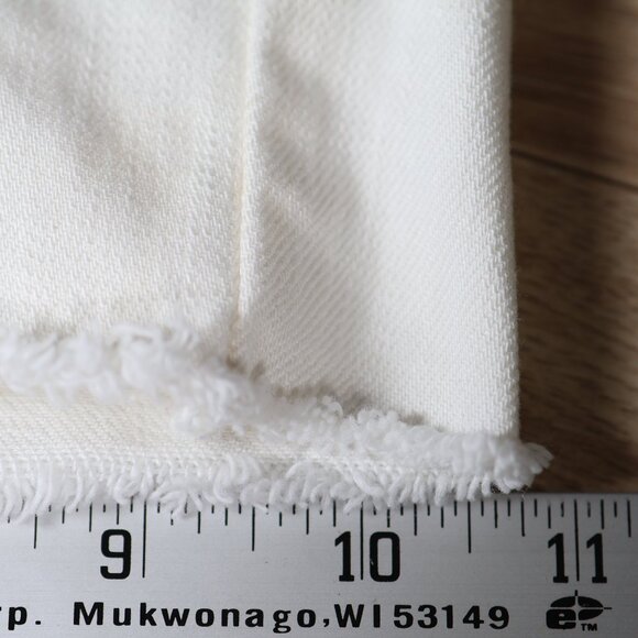 J Brand Shorts Womens 32 White Vixen Cut Off Denim Distressed Raw Hem USA Jeans - Picture 11 of 12